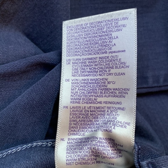 NYDJ Ariel Crop Navy Blue Capri Life Tuck Technology Jeans Pants sz 0 Stretch - Picture 7 of 8